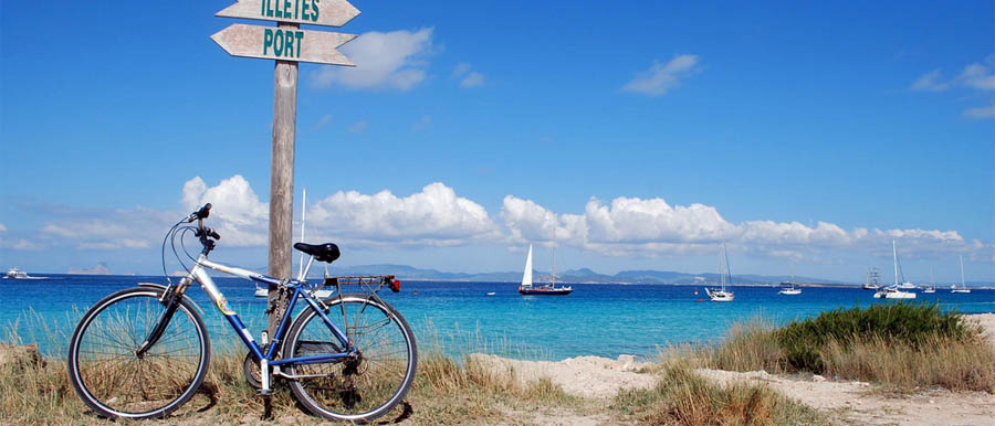 Una vista della spiaggia di Formentera